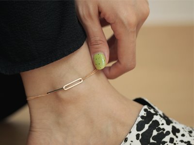 Dressy Two Layer Anklet 18K 드레시 2줄 발찌