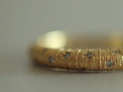 Cognac Diamond Spots Ring 18K 꼬냑 다이아몬드 땡땡이 반지