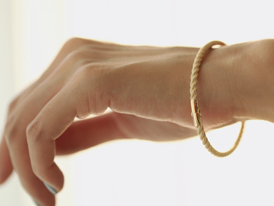Rope Twisted Bangle Bracelet 18K 로프 꽈배기 뱅글 팔찌