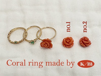 ㆍDesigned by Namheeㆍ Momo Coral Ring 18K 모모 산호(S) 반지