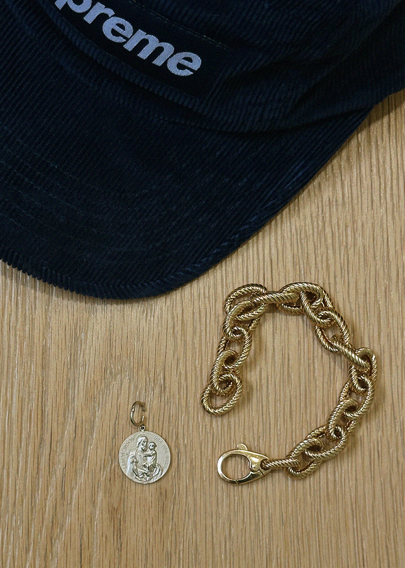 French Catholic Coin Charm Pendant 18K 프렌치 카톨릭 주화 챰 펜던트
