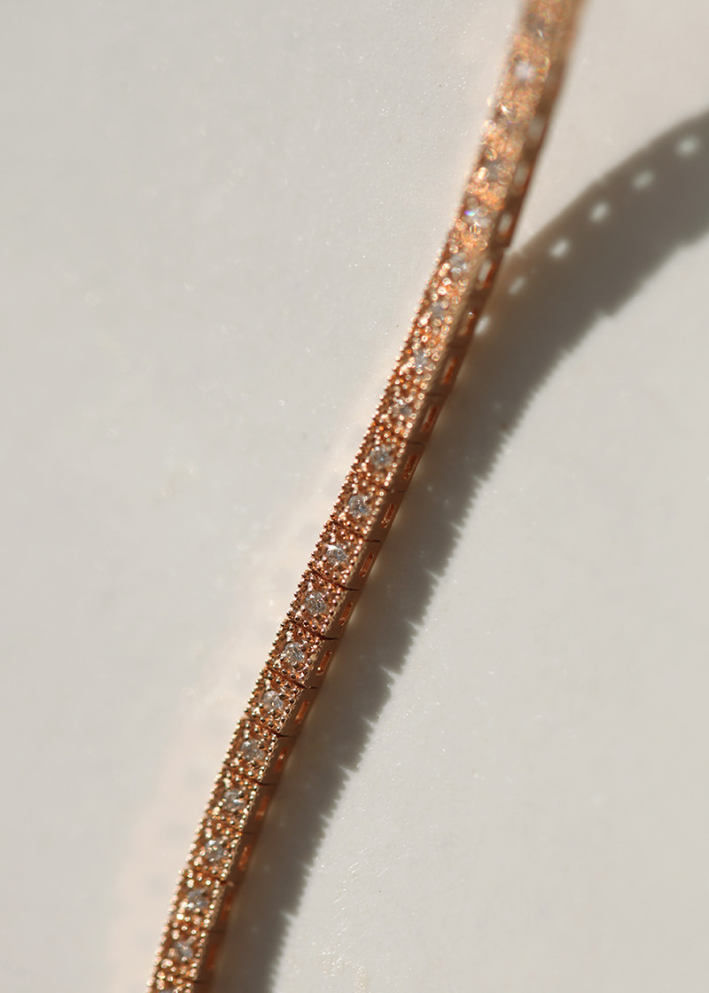 Melee Diamond Tennis Bracelet 18K 멜리 다이아몬드 테니스 팔찌